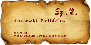 Szeleczki Madléna névjegykártya